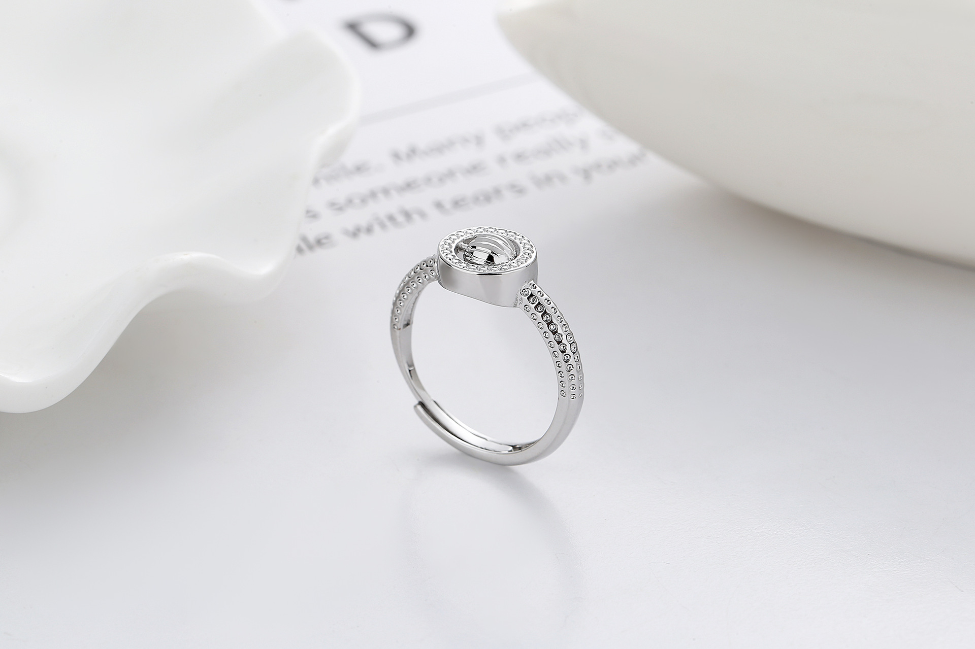 Fashion Oval Copper Rings 1 Piece