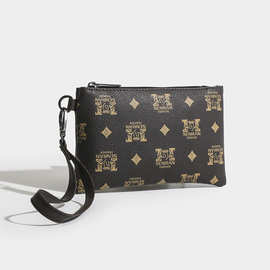 复古个性印花零钱包迷你手挽小包包时尚百搭女士硬币包手拿包批发