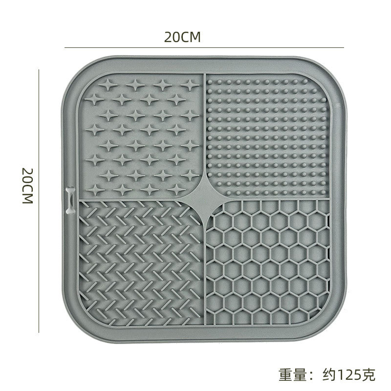 Placa para lamer de silicona para mascotas, estera para comida lenta, estera para alimentar, ventosa, estera de alimentación lenta antideslizante y antiasfixia, estera para lamer perros Amazon