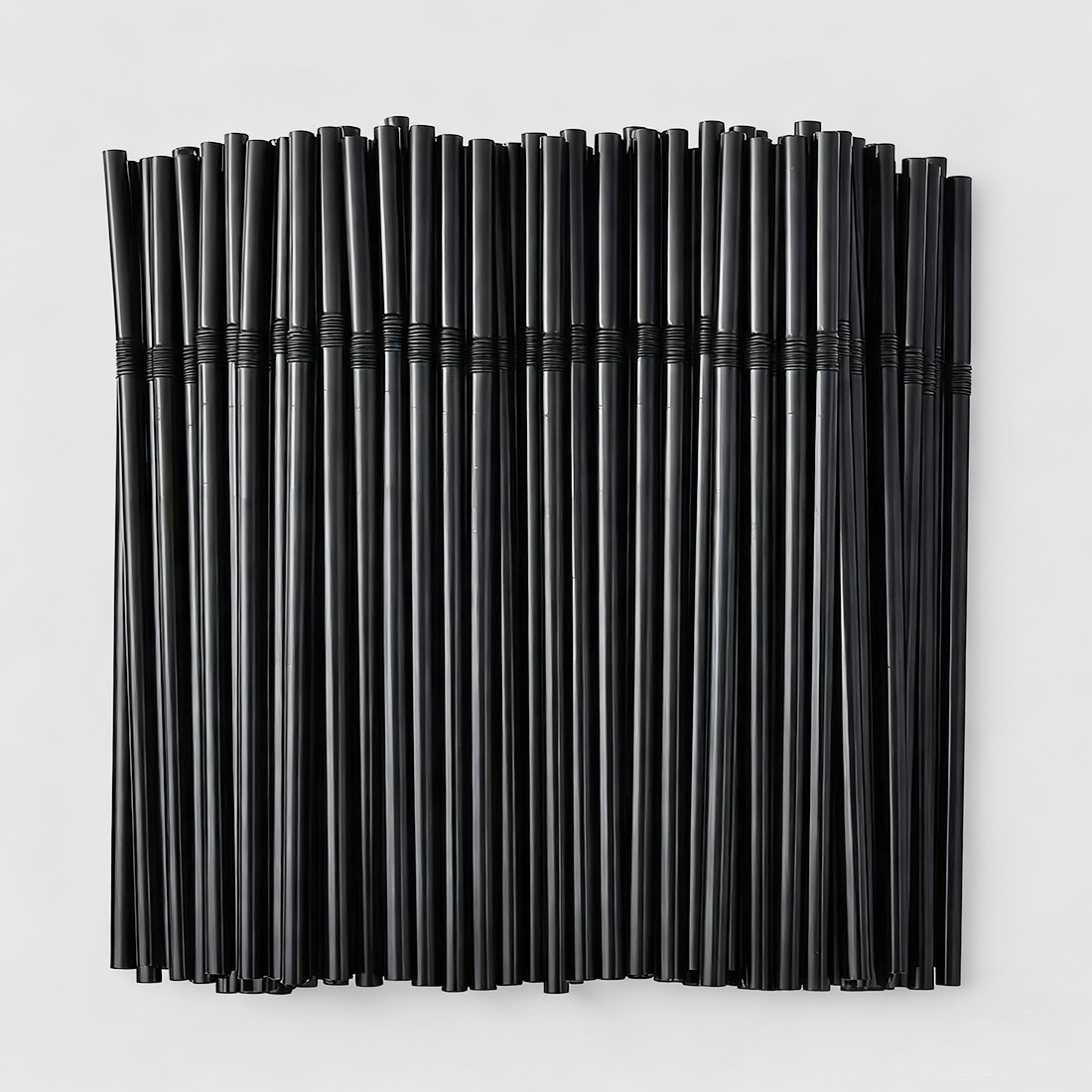 Pajitas de plástico desechables flexibles y coloridas de 5 mm, aptas para alimentos, 100 unidades, 5X210, pajitas delgadas para jugo, leche, té, cola