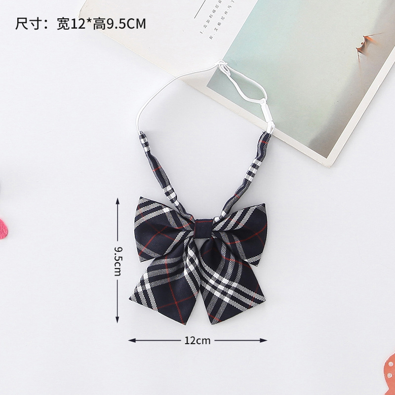 [Liquidación] Jk corbata pequeña, estilo universitario femenino, camisa de uniforme japonés a cuadros, pajarita, actuación de estudiante