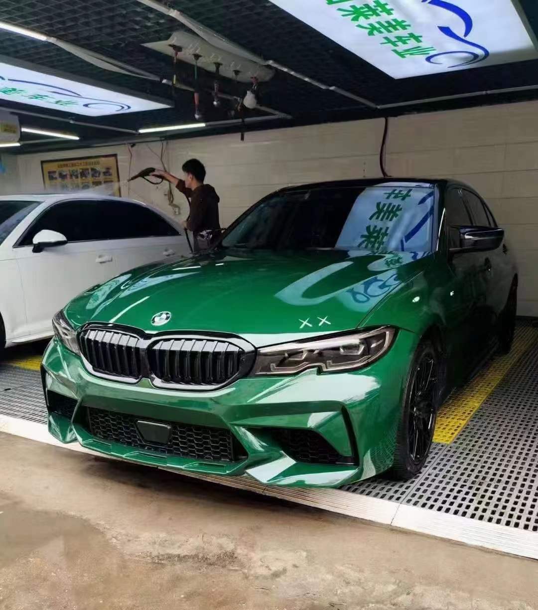 Suitable for Bmw 3 Series 20-22 Models M3C Front Bumper Assembly Modification Large Body Kit G20G28 Sports Front Lip Kit
