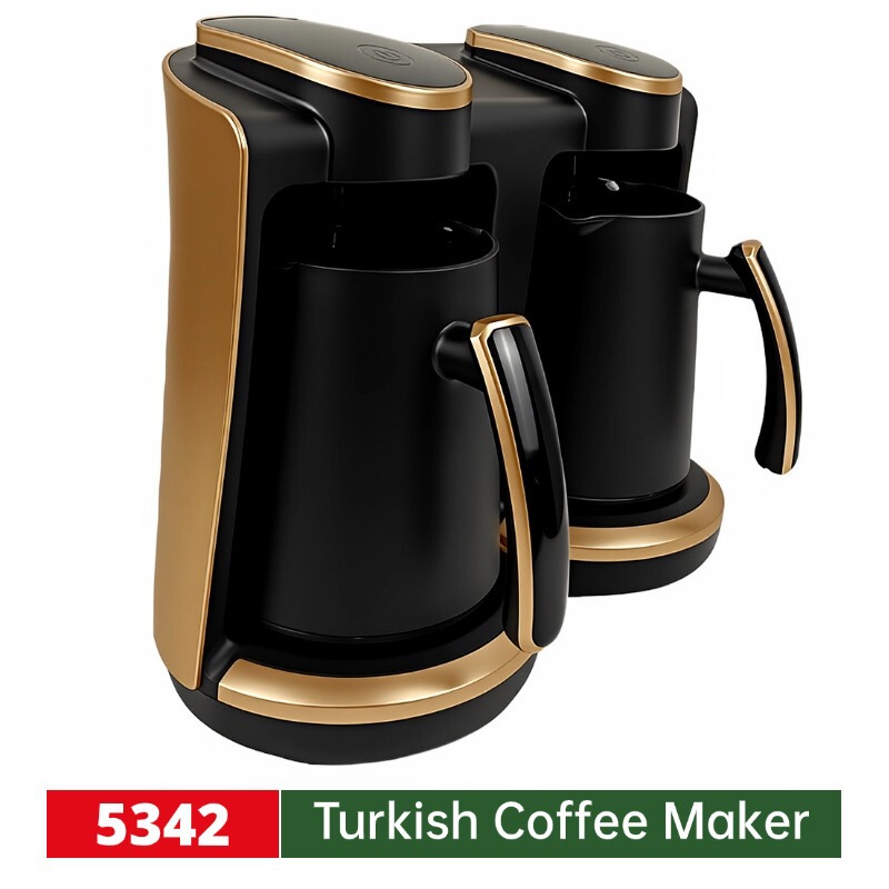 Manufacturer's Anti-Splash Electric Turkish Coffee Maker with Red Dot Design, One-Button Slow Brewing Turkish Coffee Maker