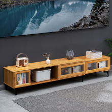 简约客厅电视柜家用落地轻奢高级感伸缩茶几电视机柜小户型组合柜