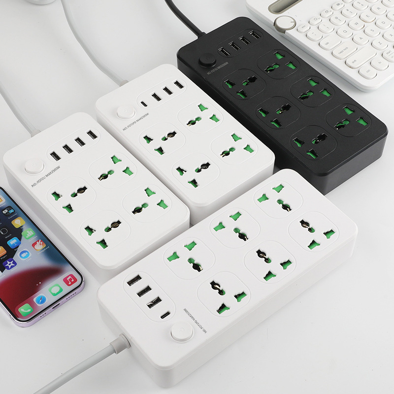 跨境 礼盒装 彩盒装 USB-C TYPE-C充电 黑色 白色 国外插座排插