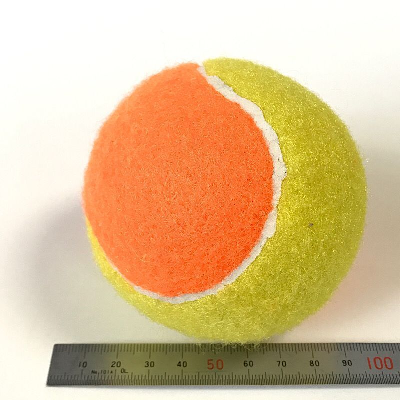 밝은 노란색 소품 공 노란색 주황색 8.5CM