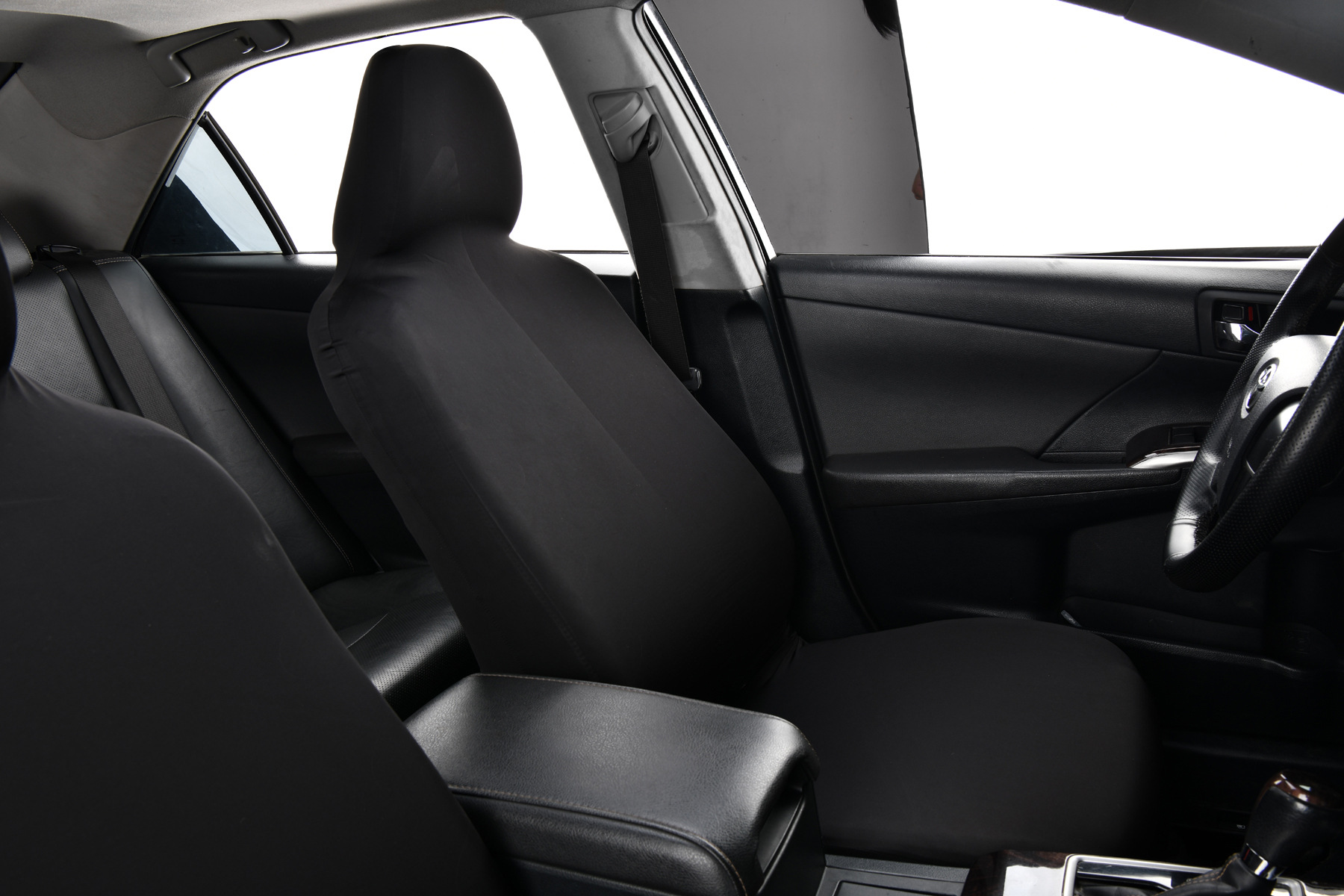 Ice Silk Elastic Non-Slip Car Seat Cover, Cooling B-Style Front Seat Single Universal Type Dustproof Car Seat Cover