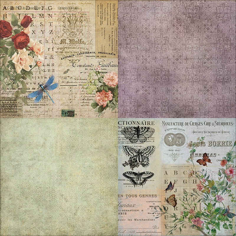 DIY album sculpting this hand ledmine paper card card to make background paper 6 -inch single -sided pattern paper 21036
