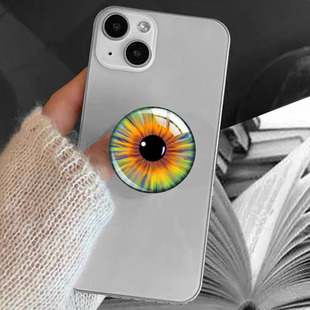 Simulation of Animal Eyes 40mm Time Gem Lazy Live Retractable Transparent Adhesive Mobile Phone Airbag Bracket