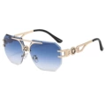 Gold Frame Progressive Blue Lens