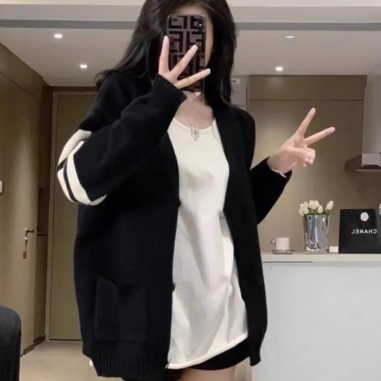 2025年新款显瘦小香休闲慵懒风韩系毛衣外套针织开衫秋季款女上衣|undefined