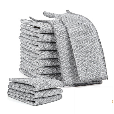 银丝抹布双层单层家用金属钢丝清洁布厨房刷碗去油污金属丝百洁布