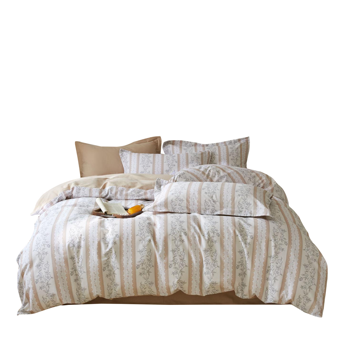 Algodón grueso de cuatro piezas, sábanas de algodón lavado con agua, dormitorios de estudiantes, tres piezas