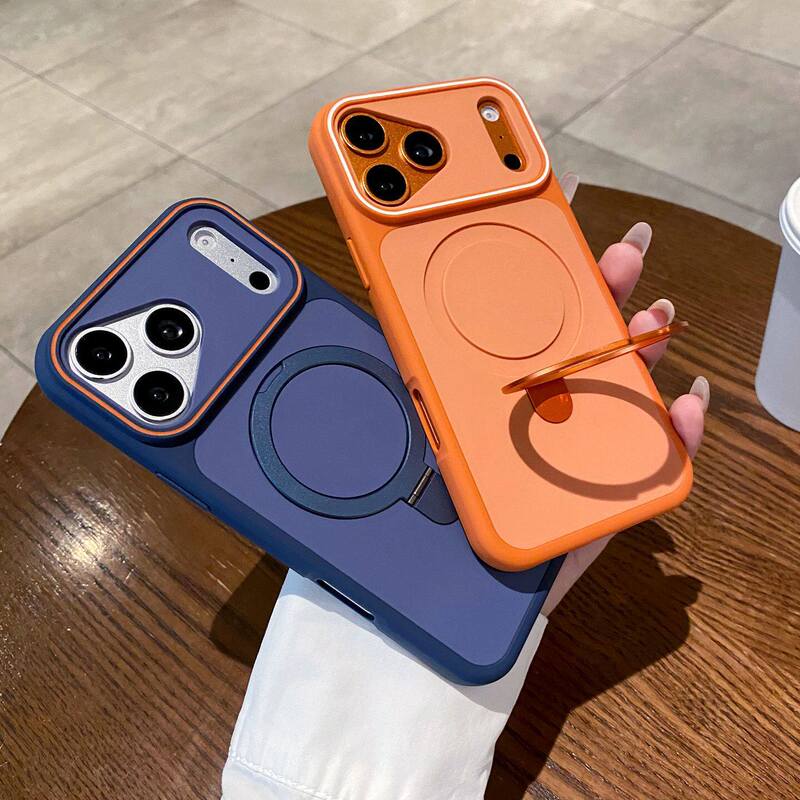 Iphone17Promax Phantom Skin-Feel Magnetic Stand Phone Case Suitable for Apple 16 High-End Protective Case 15 Iphone17Promax Phantom Skin-Feel Magnetic Stand Phone Case Suitable for Apple 16 High-End Protective Case 15