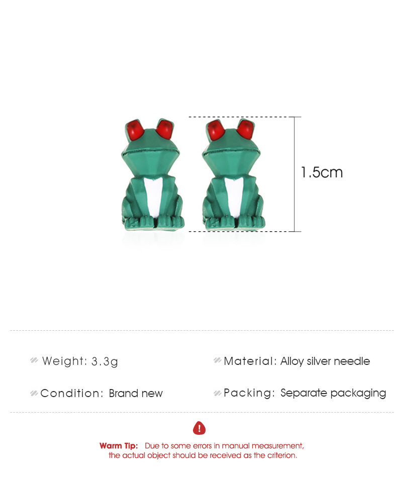 Vente En Gros Bijoux Boucles D&#39;oreilles Grenouille Dessin Animé Nihaojewelry display picture 1