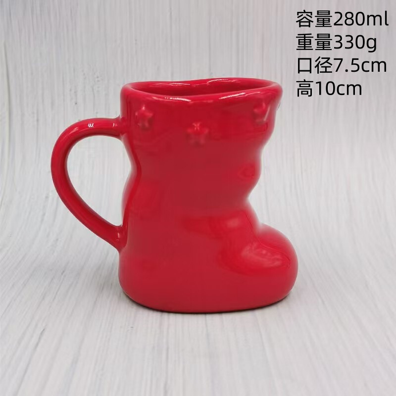 クリスマスセール中！陶器製マグカップ、DIYデザイン、面白い形のコーヒーカップ、ホリデーギフト、クリスマスカップ|undefined