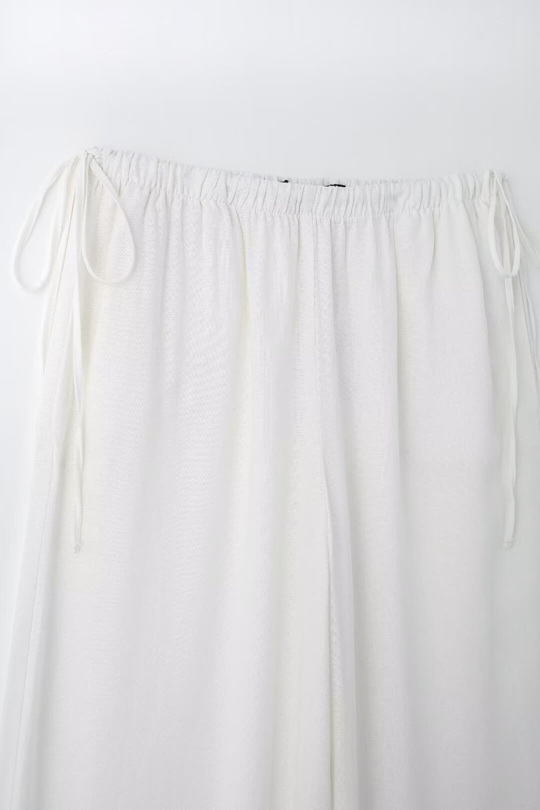 2024 Summer New Collection Women's Linen Blended Wide Leg Pants_voghion.com