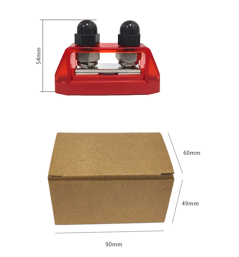 Car RV Yacht Modification Accessories M8M10 Terminal with Cover Wire Row Circuit Modification Wire Row