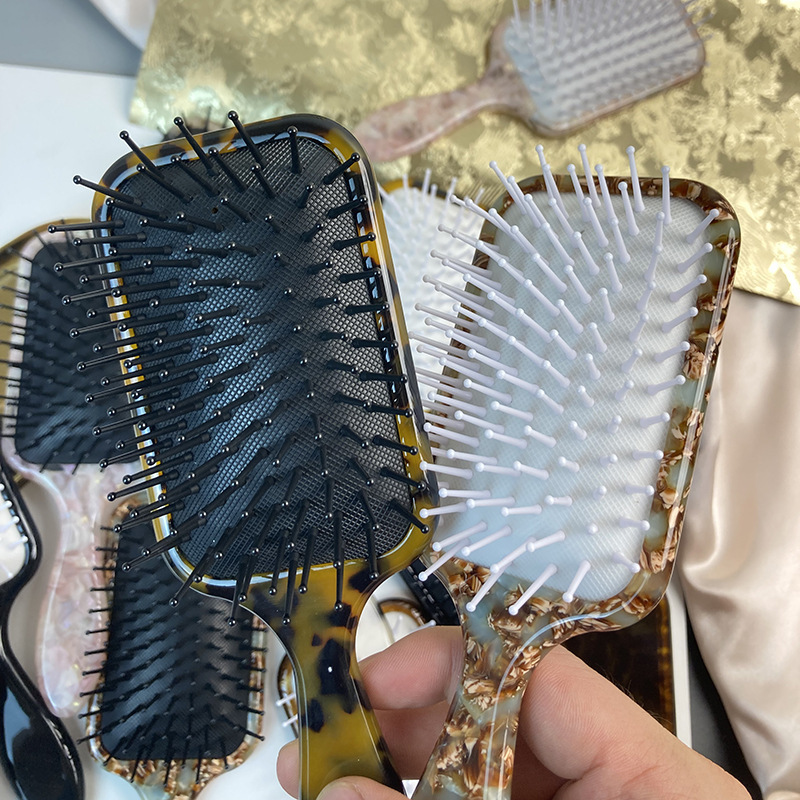 中号クロスボーダー欧米美髪エアバッグ櫛楕円系酢酸板材エアクッション櫛女性スタイル櫛マッサージカール櫛|undefined
