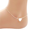 Fashionable accessory, ankle bracelet, nail sequins heart-shaped, European style, simple and elegant design