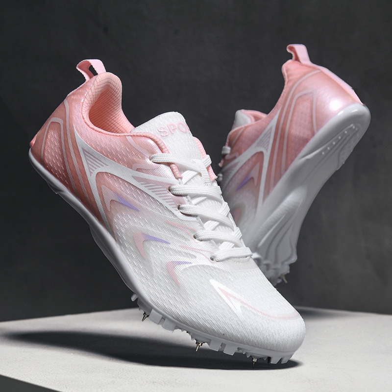 Zapatillas de Atletismo con Clavos Suela TPU Transpirable y Antideslizante para Pistas