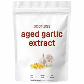 新品亚马逊跨境热销Aged Garlic Extract无味大蒜油软胶囊O EM