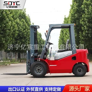 Cross-Border Diesel Forklift 3 Tons Fuel Forklift Internal Combustion Four-Wheel Drive Diesel Forklift 2 Tons 4 Tons 5 Tons Construction Site Transport Vehicle