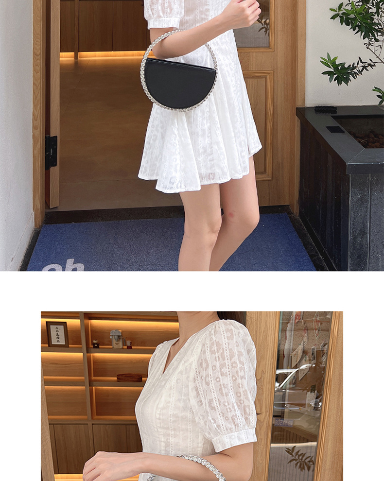699g Weight Polyester Lining Material Zipper Closure Type Top Handle Strap Type Handbag, Evening Bag Bags Type Holiday, Party Occasion Pu Leather Material Color Block Pattern All Seasons Season Women's Gender Elegant Style Heart-shaped Shape Pu Leather Color Block Heart-shaped Evening Bags 2