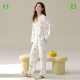 [Antibacterial Xinjiang Cotton] Autumn French Collar Pajamas Women's Long Sleeve Cotton Cotton Flower Home Clothes suit
