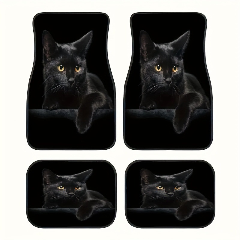 Cross-border Amazon American-style trendy car floor mats four-piece set, water-absorbent, wear-resistant, dirt-resistant car decorative floor mats, drop-shipping available