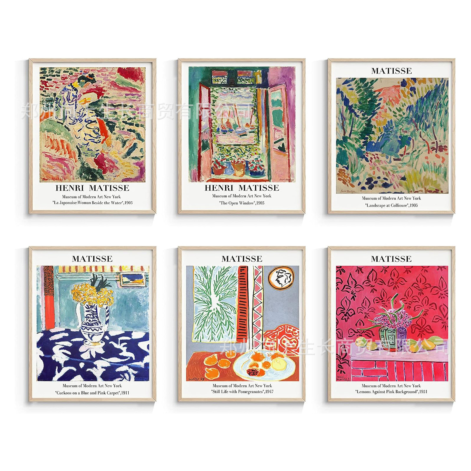 亚马逊跨境新品装饰画艺术画大师艺术家抽象复古海报家居挂画画芯