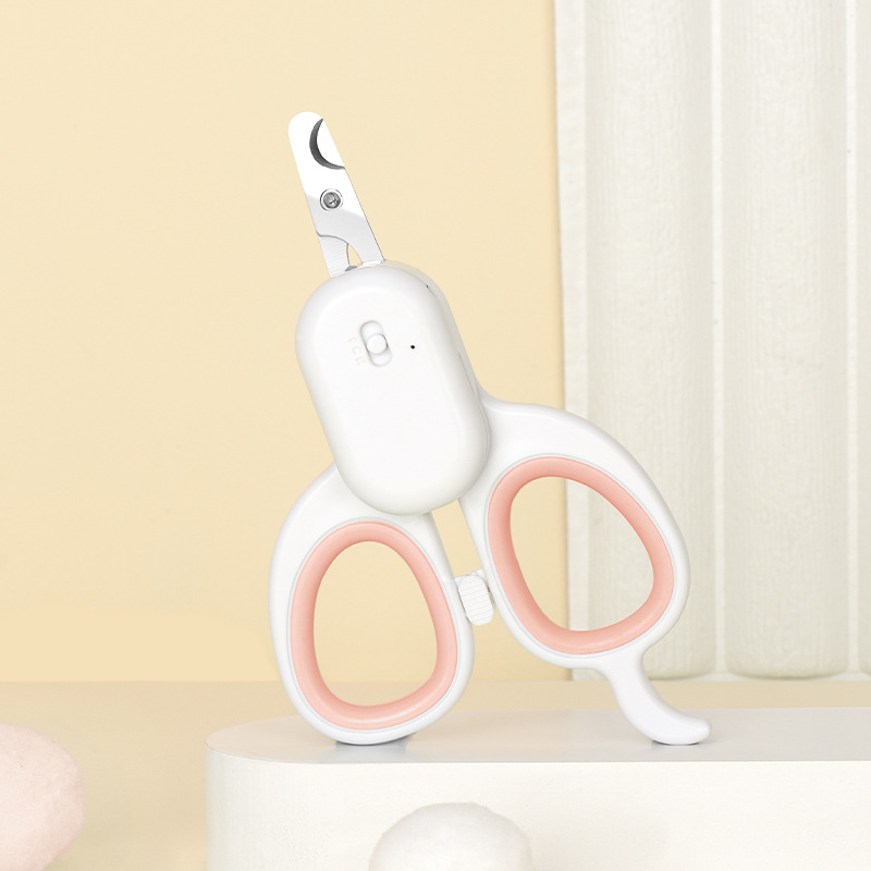 Paiwei gato LED lámpara uñas Clippers gato garra cuchillo especial línea de sangre Clippers herramientas de uñas para mascotas