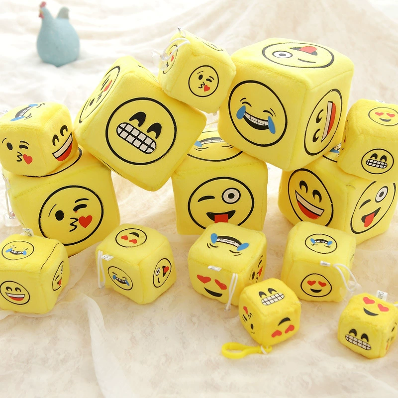 Plush dice, toy, doll for kindergarten, cartoon creative sponge pendant