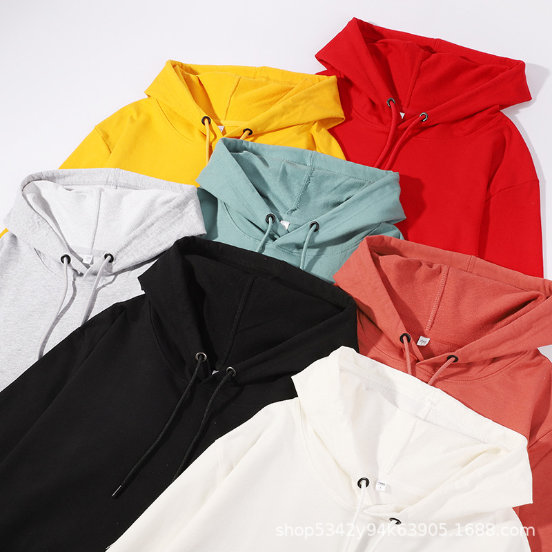 2024 primavera y otoño nueva moda de moda suelta con capucha suéter al por mayor 280g algodón pesado estilo coreano abrigo todo a juego