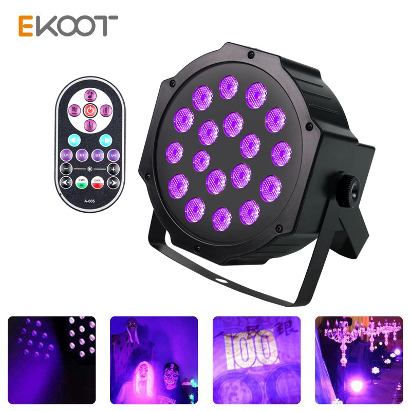 Фабрика сценических ламп прямых продаж новый светодиодный 18 палап фиолетовый ультрафиолетовый трансграничный свет Amazon для освещения