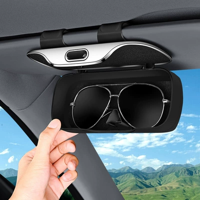 glasses holder with push-button switch: Car Glasses Clip/Bill Clip