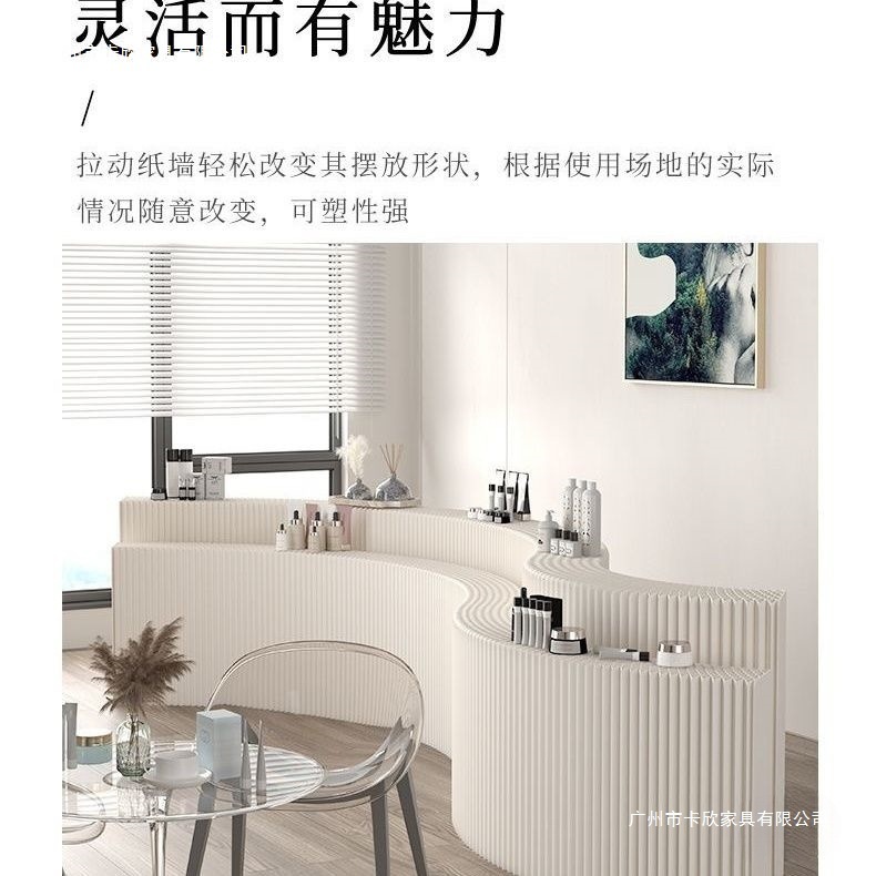 可折叠多功能长条展台创意移动中岛陈列架商场展会多层展示台|undefined