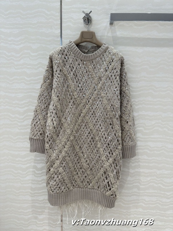 BC Jia Nanyou 25 新しいヘビーデューティロングシルクツーピースドレスカシミアオフショルダーは誰にとってもカジュアルでエレガントです|undefined