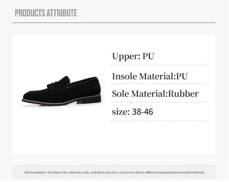 Mocassini con nappine da uomo, a punta, con piedini, casual, slip-on_voghion.com