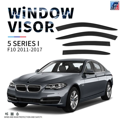Rain shield — Visors Bmw 5 Series - standard-packing-without-logo-bmw-5-series-i-short-shaft-mk6-f10-2011-2017-no-bright-strip-rain-shield