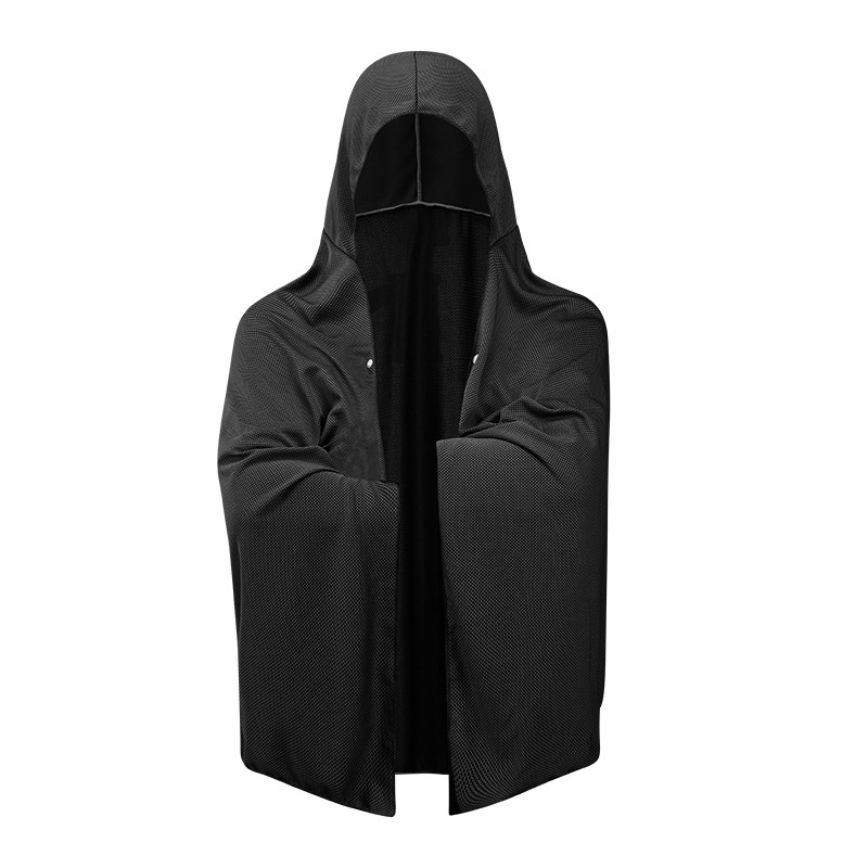クロスボーダー氷感速乾マント抗UVアイスシルク日焼け止め服氷感マントショートコートフード付きショール薄手|undefined