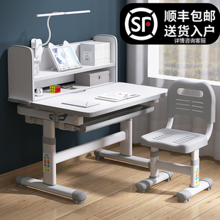 ft children's study table girls home desk primary school students desk and chair writing table and chair suit combination can be raised and lowered