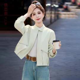 西蒙莱纳女士休闲短外套春季2026新款流行爆款小个子时尚减龄百搭