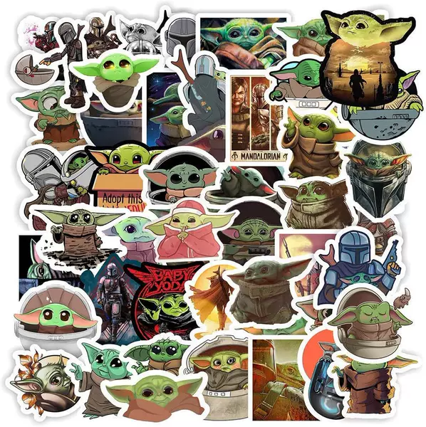 50 Cross-Border Man Luo Da Cartoon Cute Waterproof Stickers to Decorate Refrigerator Luggage Tablet Stickers