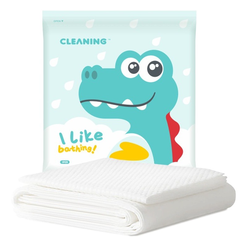 Shengbo Disposable Bath Towel Set 60g Thickened Cartoon Travel Mother and Baby Store Portable Bath Towel Wholesale