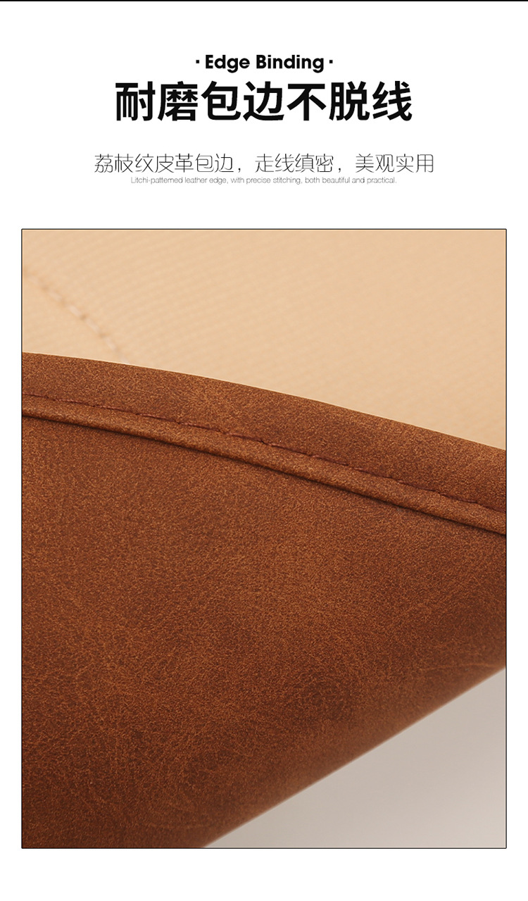 Car Kidsren's Seat Back Anti-Kick Pad Business Classic Rear Seat Anti-Kick and Anti-Scratch Pad Leather Stain-Resistant Seat Back Pad