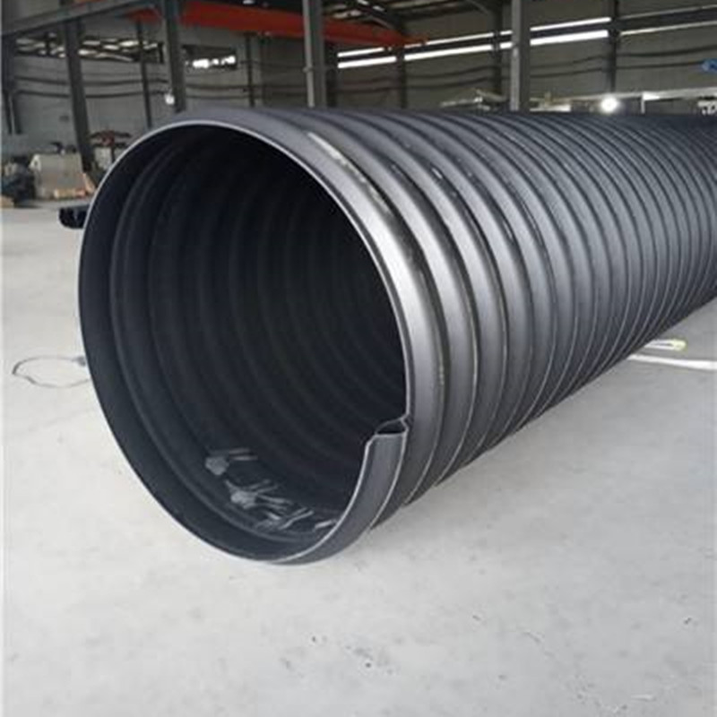 HDPE钢带波纹管 DN2400增强螺旋波纹管钢带管排水排污管SN12.5