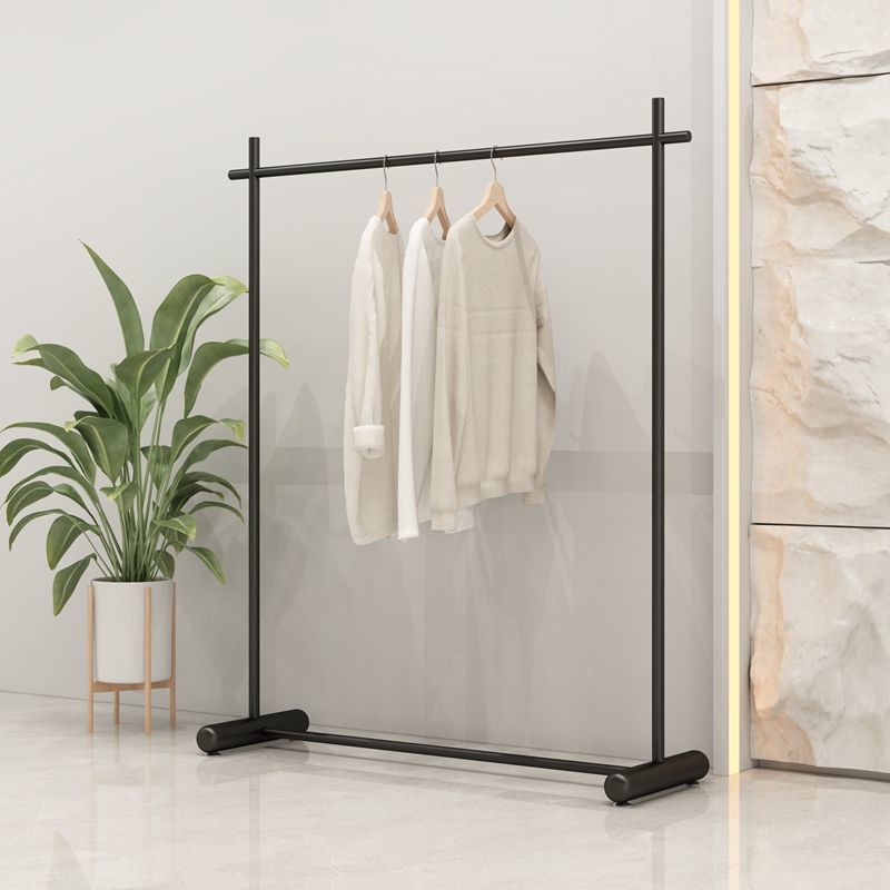 服装店展示架商用黑色简约服装架落地式网红店轻奢陈列架铁艺衣架