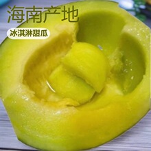 海南牛三瓜冰淇淋甜瓜鲜嫩多汁水果整箱发货干旱香甜纹路香瓜顺丰