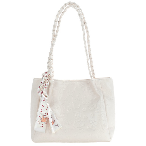 Autumn and winter small fresh commuter tote bag high-end large-capacity large bag female college student class shoulder bag female